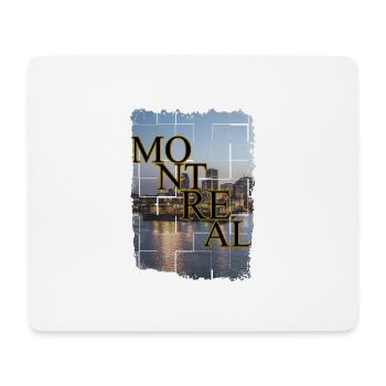 Paysage urbain de la nuit de port de Montréal - Tapis de souris (format paysage) - blanc - Devant