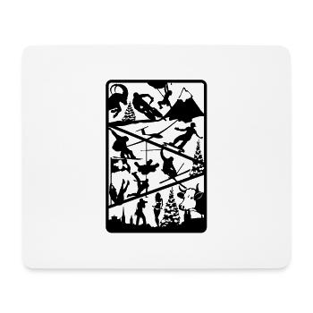 i love switzerland - Mousepad (Querformat) - Weiß - Vorne