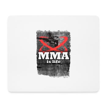 MMA - Mousepad (Querformat) - Weiß - Vorne
