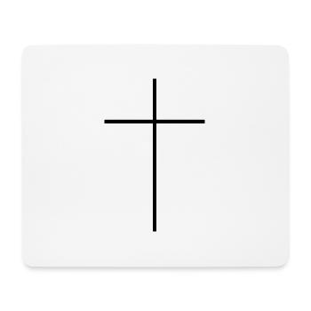 Chemise unie - Tapis de souris (format paysage) - blanc - Devant