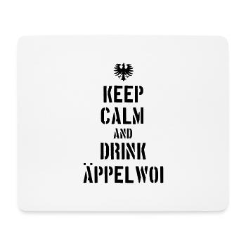 Keep Calm to drink apple wine - Mouse Pad (horizontal) - white - Front