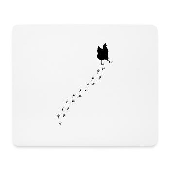 Huhn - Mousepad (Querformat) - Weiß - Vorne