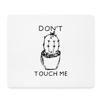 Fass mich nicht an! Stacheliger Kaktus - Mousepad (Querformat) - Weiß - Vorne
