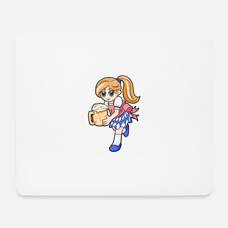 Dirndl Bayern Bier Muenchen - Tapis de souris (format paysage) - blanc