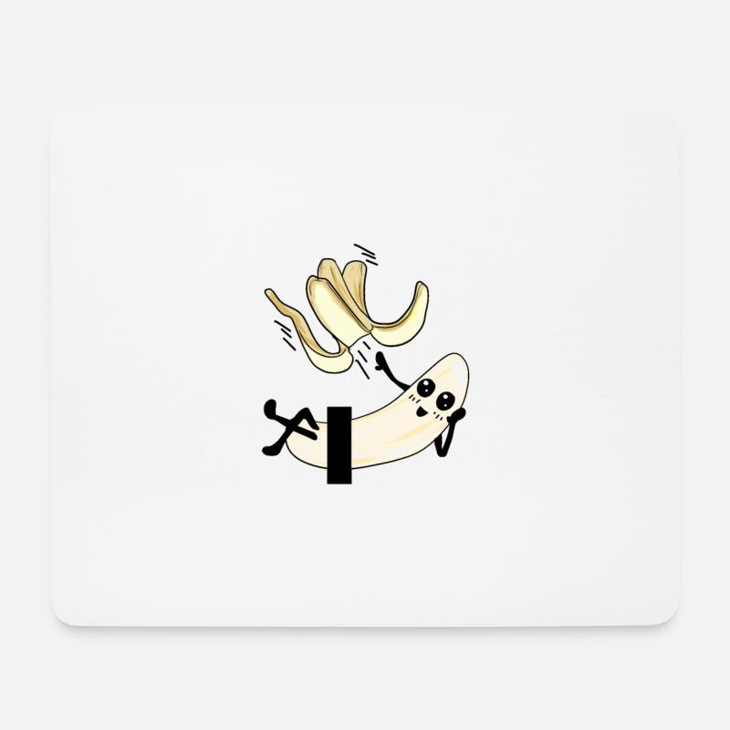 Striptease Banan banana peel kinky gift - Mouse Pad (horizontal) - white