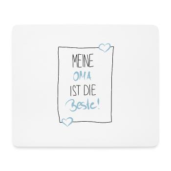 Meine Oma ist die Beste - Mousepad (Querformat) - Weiß - Vorne