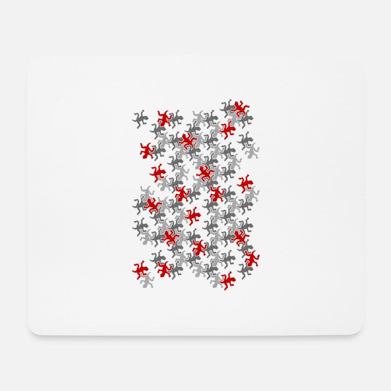 Escher Reptiles mosaic - Mouse Pad (horizontal) - white