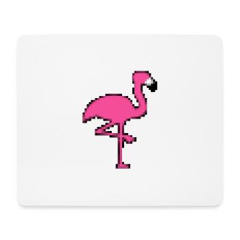 Pixel Flamingo - Mouse Pad (horizontal) - white - Front