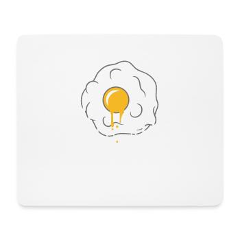 graffiti drops fried egg cook fry food egg - Mouse Pad (horizontal) - white - Front