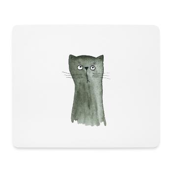 Kätzchen grau - Mousepad (Querformat) - Weiß - Vorne