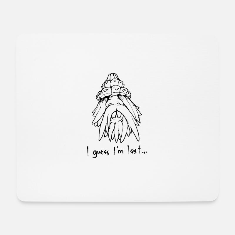 Wo bin ich hier gelandet? - Mousepad (Querformat) - Weiß