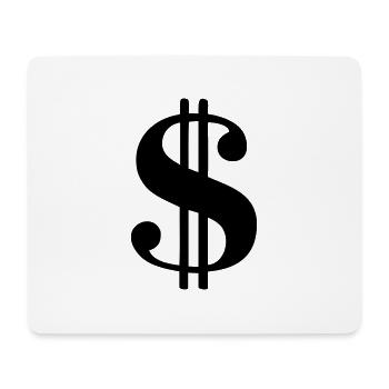 Dollar Symbol Bank Banker - Mousepad (Querformat) - Weiß - Vorne