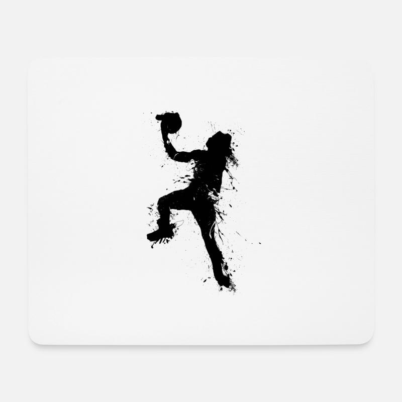 basketballer jump 1 - Mousepad (Querformat) - Weiß