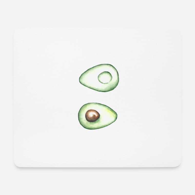 Avocado - Mousepad (Querformat) - Weiß