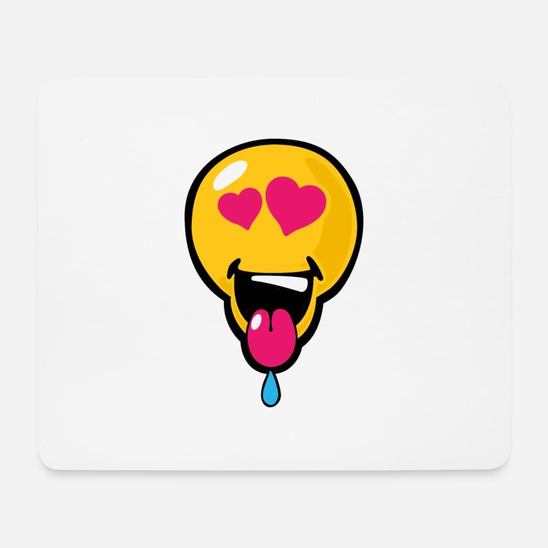 Smiley Love Crush - Mouse Pad (horizontal) - white