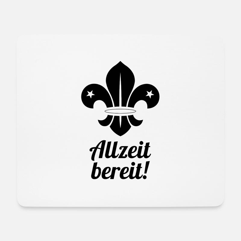Scout / Scouting / Pfadfinder / Pfadfinderin - Mousepad (Querformat) - Weiß