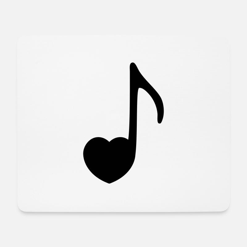 musik - Mousepad (Querformat) - Weiß