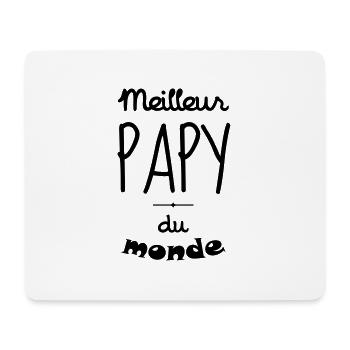 Papy Papi Grand-Père Retraite famille - Tapis de souris (format paysage) - blanc - Devant