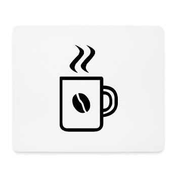 kaffee design - Mousepad (Querformat) - Weiß - Vorne