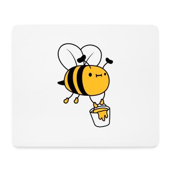 Honig Eimer Biene - Mousepad (Querformat) - Weiß - Vorne