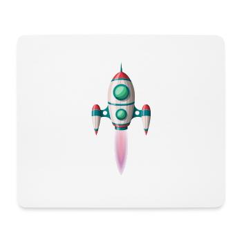 Lancement de fusée - Tapis de souris (format paysage) - blanc - Devant
