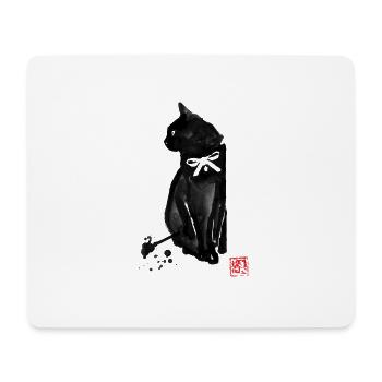 cat knot - Mouse Pad (horizontal) - white - Front