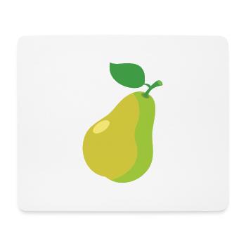 Birne - Mousepad (Querformat) - Weiß - Vorne
