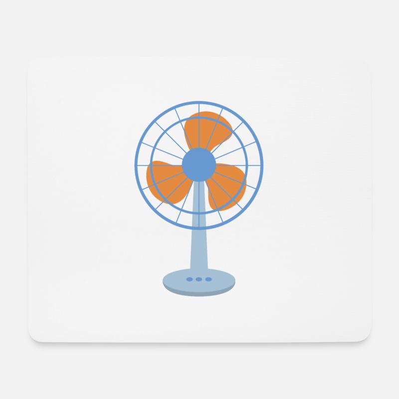 Ventilator - Mousepad (Querformat) - Weiß