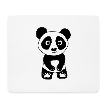 "Save the pandas!" - Mouse Pad (horizontal) - white - Front