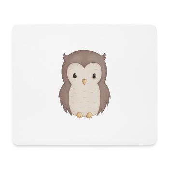 owl - Mouse Pad (horizontal) - white - Front