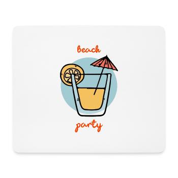 Summer Beach Party Cocktail - Mouse Pad (horizontal) - white - Front