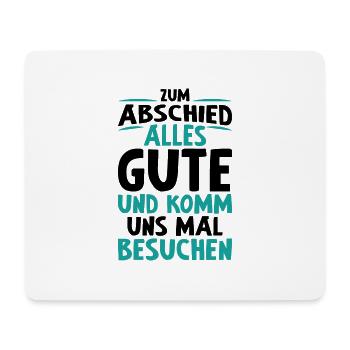 Gute Abschied Kollege Arbeit Geschenk - Mousepad (Querformat) - Weiß - Vorne