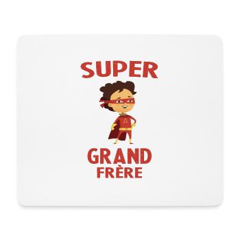 Super Grand Frère Cadeau - Tapis de souris (format paysage) - blanc - Devant