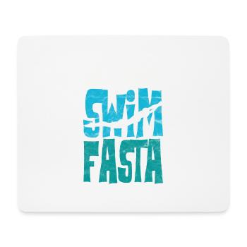 Funny Swimming Swim Team - Tapis de souris (format paysage) - blanc - Devant
