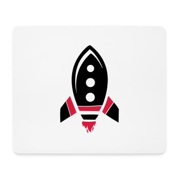 rocket - Mousepad (Querformat) - Weiß - Vorne