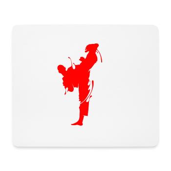 Taekwondo Combattants Arts martiaux Arts martiaux Head Kicks - Tapis de souris (format paysage) - blanc - Devant