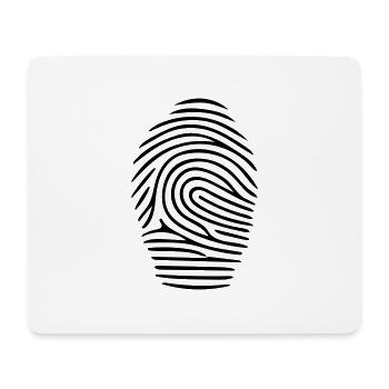 Fingerprint Vector Empreinte - Tapis de souris (format paysage) - blanc - Devant