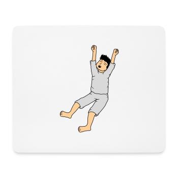 Man in pajamas - Mouse Pad (horizontal) - white - Front