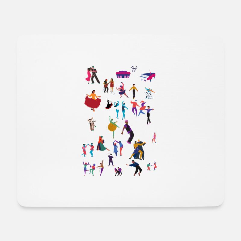 Tanzen - Mousepad (Querformat) - Weiß