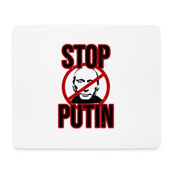 Stopp Putin - Mousepad (Querformat) - Weiß - Vorne