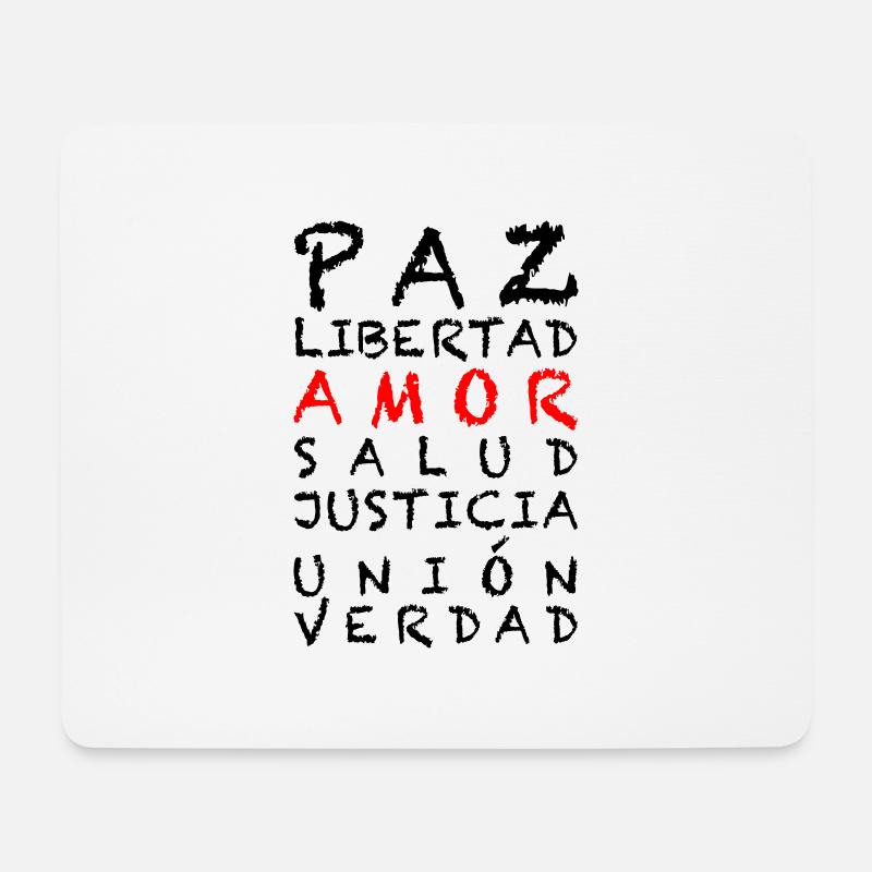 4 FREEDOM Español - Mousepad (Querformat) - Weiß