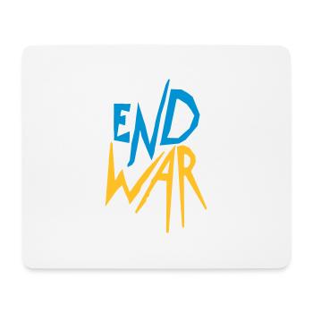 Ukraine End War - Mousepad (Querformat) - Weiß - Vorne
