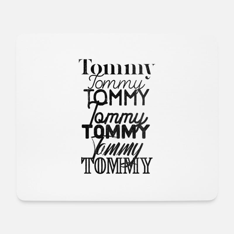Tommy - Musemåtte (tværformat) - hvid