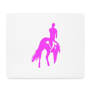 Cheval - Tapis de souris (format paysage) - blanc - Devant