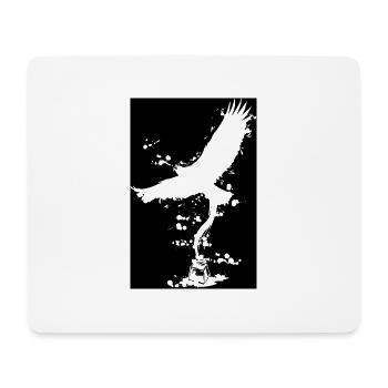 Eagle | Bird | Freedom | Ink - Mouse Pad (horizontal) - white - Front