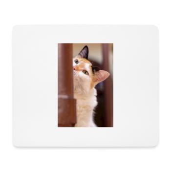 Die Katze - Mousepad (Querformat) - Weiß - Vorne