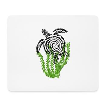 Schildkröte abstrakt - Mousepad (Querformat) - Weiß - Vorne