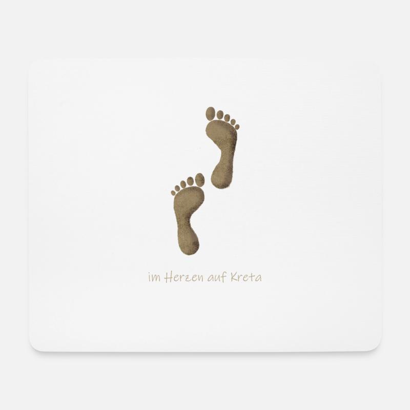 Kreta Sand - Mousepad (Querformat) - Weiß