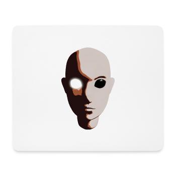 Dunkle und helle Charakterverwandlung - Mousepad (Querformat) - Weiß - Vorne