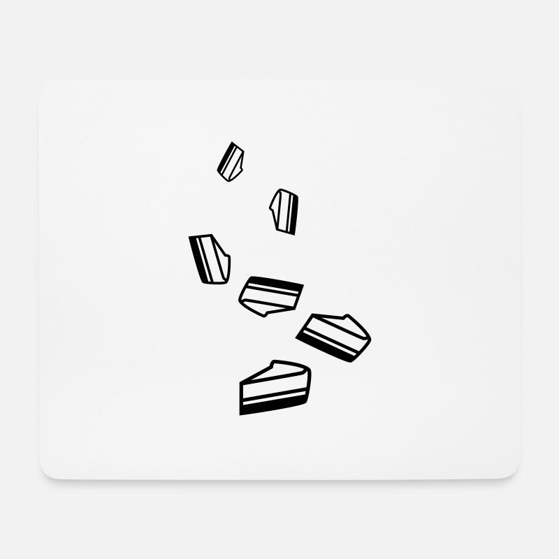 Kuchen käsekuchen - Mousepad (Querformat) - Weiß